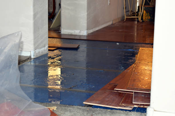 Professional Emergency Water Damage Restoration technician working in North Beach, MD